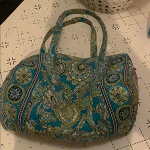 Vera Bradley duffel bag- blue and green